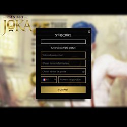 sinscrire sur joka casino